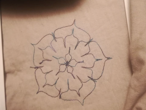 Lotus Flower controled stitches