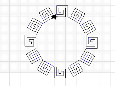 greek pattern 2 radial