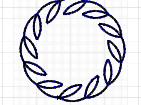 wreath thingy design thick