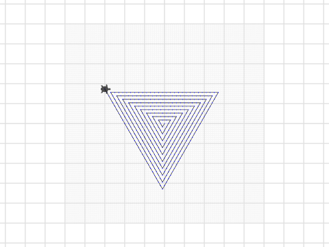 triangle spiral