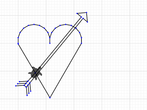 Heart and arrow