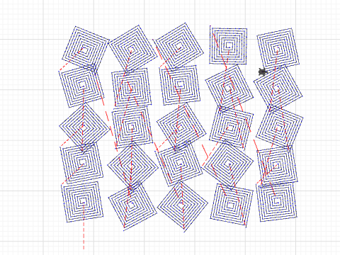 More Spiral Blocks in the Style of Vera Molnar