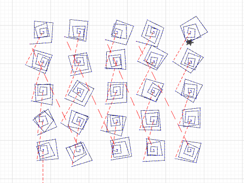 Spiral Blocks in the Style of Vera Molnar