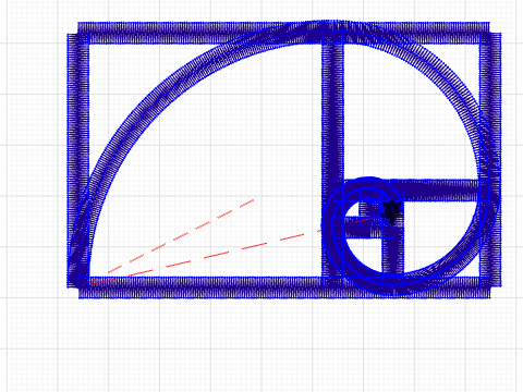 Arc and Pi and Fib Spiral and Linear Spiral and Fib Squares and Home 