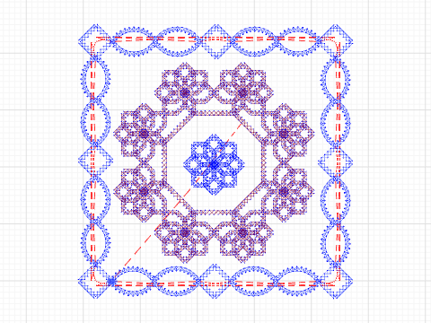 Octagon Flower Quilt Block