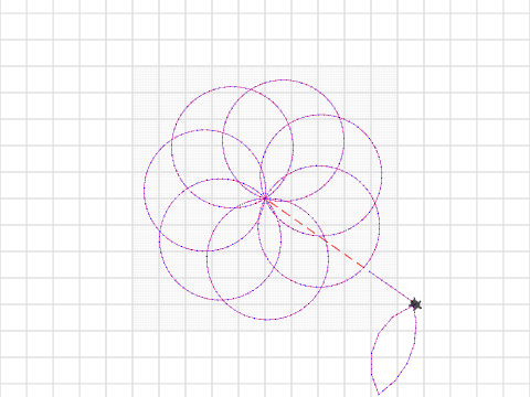 Flower and Pinwheel loops