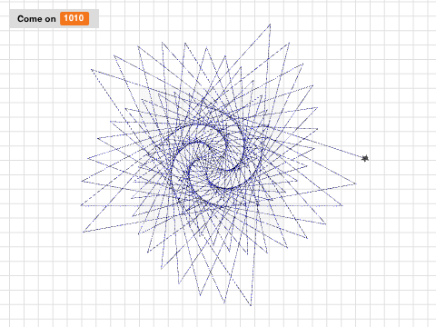 #6 Using variables to make spirle