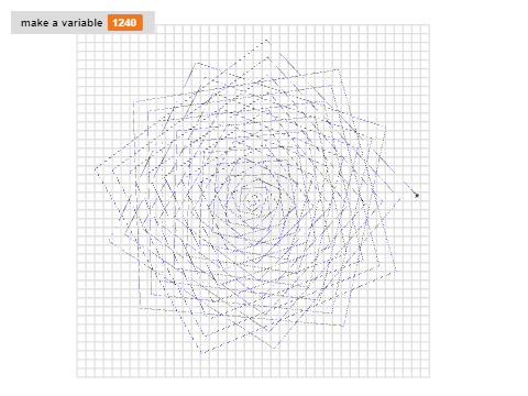 #6 Using variables to make spirals K.R