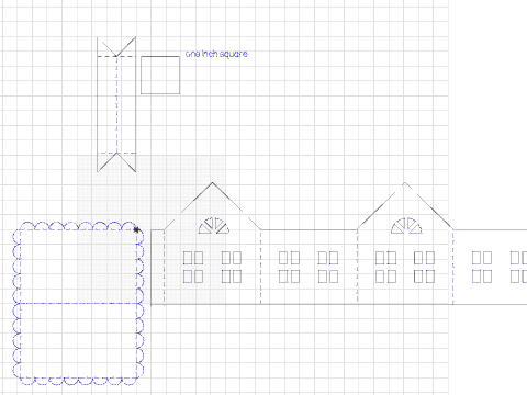 Gingerbread Cottage - Rubber Band Pop-Up