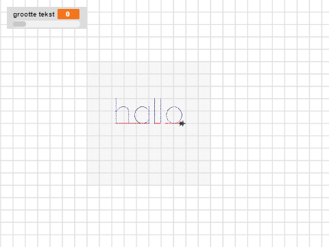 text grootte en invullen
