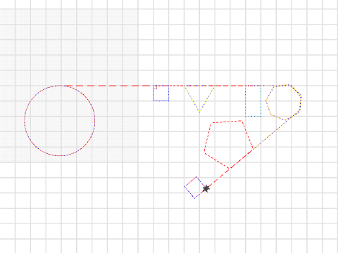 red circle blue circle square dc