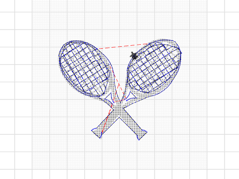 Tennis Embroidery