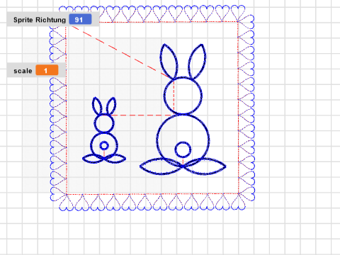 Ostern bunny frame
