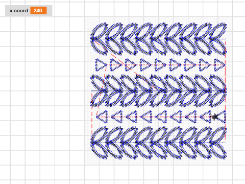 Fabric leaves and triangles